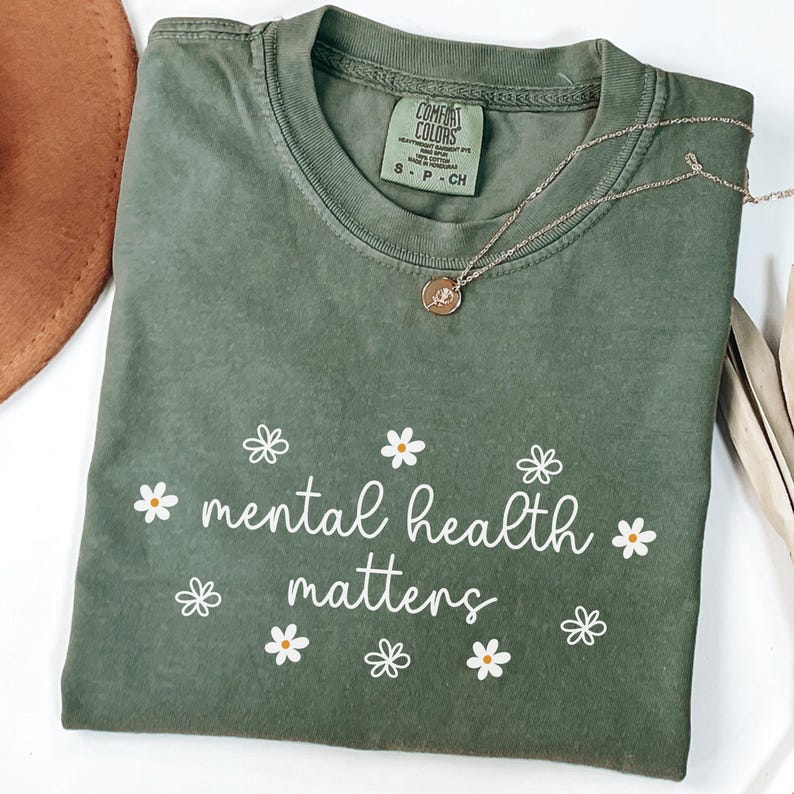 Comfort Colors Mental Health Matters Shirt, Anxiety Shirt, Women Mental Health TShirt, School Counselor Shirt, Behavioral Therapist Shirt