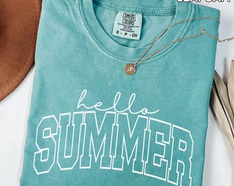 Comfort Colors hello summer shirt happy last day of school shirt for teacher last day shirt teacher summer break shirt summer teacher tshirt
