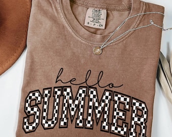 Comfort Colors Retro Last Day of School Shirt Summer Break Shirt for Teacher Hello Summer Shirt Schools Out for Summer Shirt