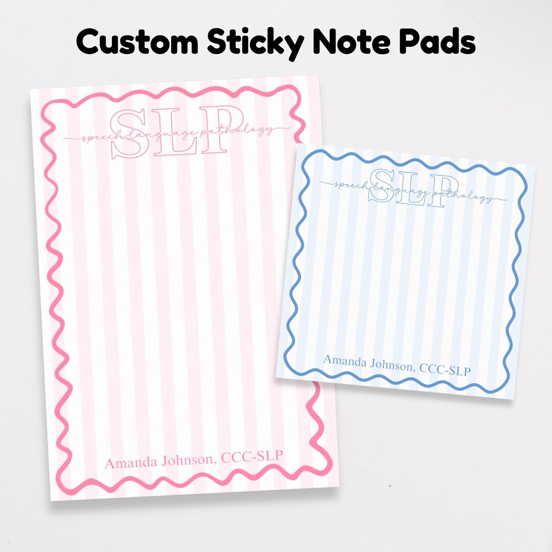 Graduation Sticky Note Personalized Sticky Notes for Speech Language Pathologist Gifts Speech ...