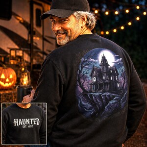 Salem Haunted House Sweatshirt, 1692 Witch Trials Crewneck, Gothic Halloween Shirt, Spooky History Gift