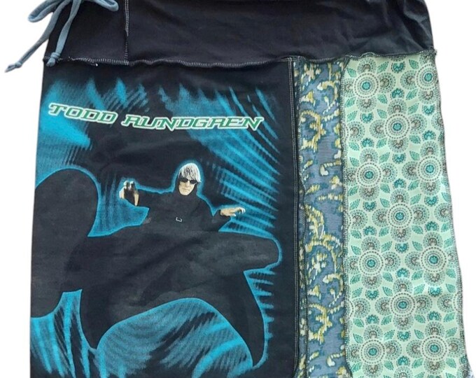 XXL Upcycled Recycled Repurposed Todd Rundgren Tshirt Skirt Womens ...