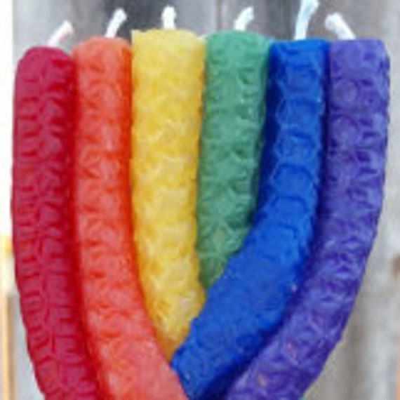 Braided Havdalah Candles - 2 Pack Yellow Paraffin Wax For Shabbat Ending