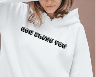 God Bless You Hoodie | Religious Scripture Peace Pullover