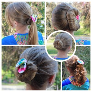 Handmade Hair Bun Maker, Heatless Curls, hair accesory, Polkadot Curlinator image 2