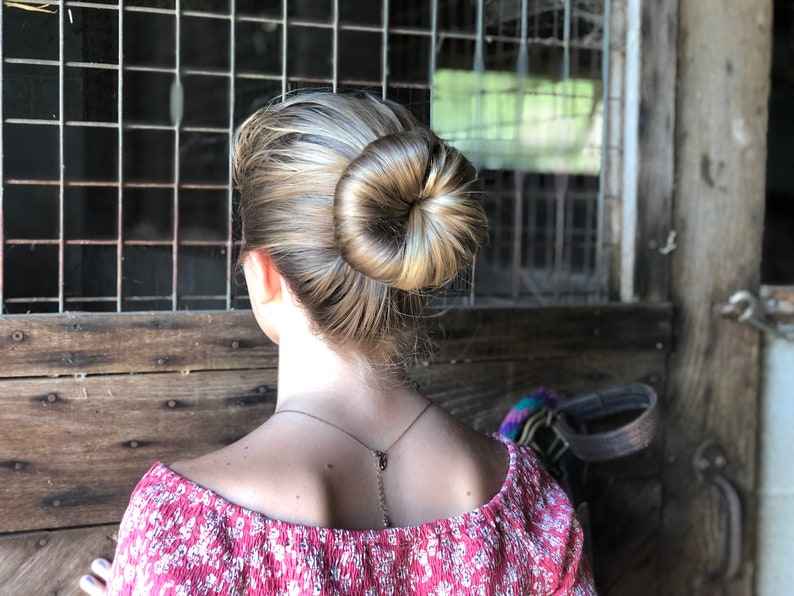 Updo bun maker, deft bun, heatless curls, butterflies, dogs, ballet bun, Curling accessory, easy bun, hair accessory image 5
