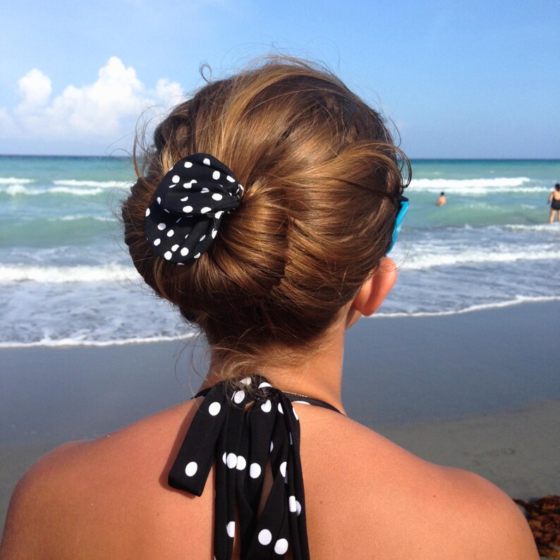 Handmade Hair Bun Maker, Heatless Curls, hair accesory, Polkadot Curlinator image 11