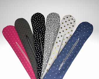 Updo bun maker, Handmade Bun maker, polka dots, deft bun, heatless curls
