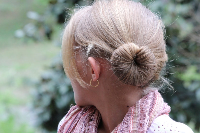 Handmade Hair Bun Maker, Heatless Curls, hair accesory, Polkadot Curlinator image 10
