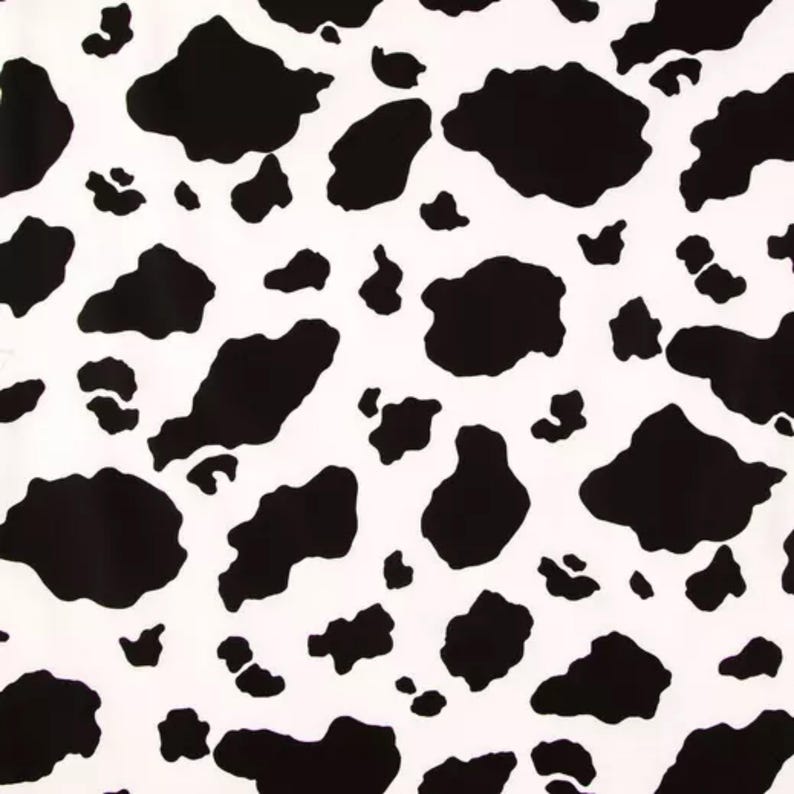 Hair Bun Maker, handmade, cheetah print, heatless curls, Versatile Styling, Hair Accessory Cow print