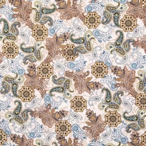 ヘアバンメーカー、巧みなバン、熱を使わないカール、ペイズリー Blue&White paisley