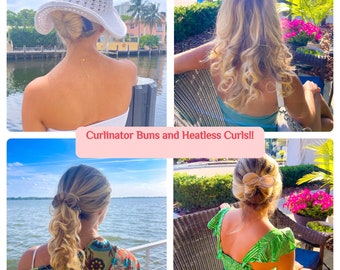 Updo bun maker, deft bun, heatless curls, bun maker, bun holder, curling accessory, hair rollers