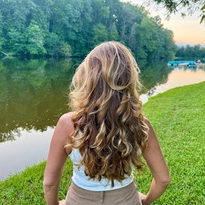 Hair Bun Maker, Heatless Curls, Secure Updo, Spiral Curls, denim