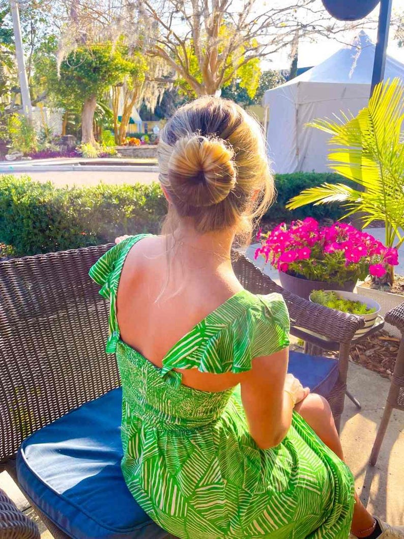 Updo bun maker, deft bun, heatless curls, butterflies, dogs, ballet bun, Curling accessory, easy bun, hair accessory image 4