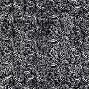 ヘアバンメーカー、巧みなバン、熱を使わないカール、ペイズリー Black&Grey paisley