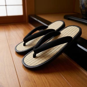 Sandales Japonaises Traditionnelles Zōri pour Homme et Femme – Sandales de Tatami - Idéal pour Intérieur, Extérieur, Kimono, Yukata & Détent
