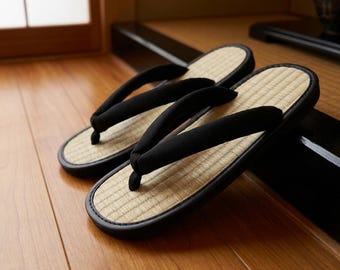 Sandales Japonaises Traditionnelles Zōri pour Homme et Femme – Sandales de Tatami - Ideale per interno, esterno, kimono, yukata e distensione