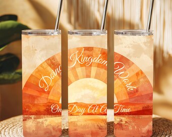 Doing Kingdom Work Tumbler Wrap PNG Sublimation Digital Download 20oz Skinny Tumbler Christian Faith Gift