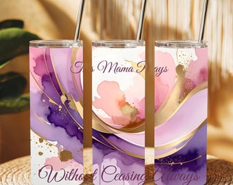 This Mama Prays Tumbler Wrap PNG Sublimation Digital Download 20oz Skinny Tumbler Prayer Warrior Mom Gift