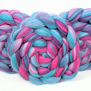 Blended Roving / Combed Top | Merino | Gumball