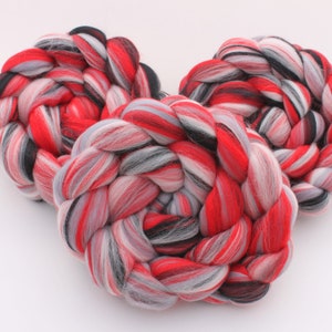 Merino Roving / Combed Top - Spinning Fiber - Custom Blended - House Of Cards