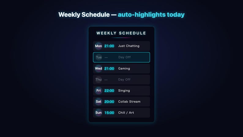 Animated Stream Overlay Pack Neon | Starting Soon BRB Ending Screens + Reactive Like Meter | OBS Streamlabs Twitch VTuber 画像 6