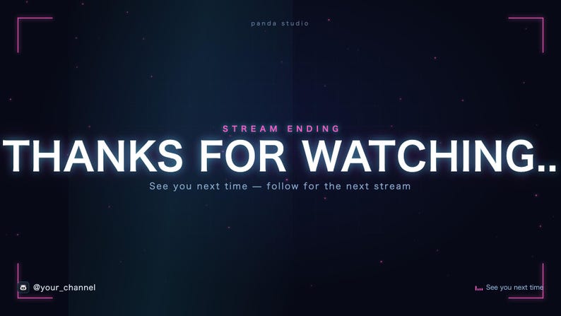 Animated Stream Overlay Pack Neon | Starting Soon BRB Ending Screens + Reactive Like Meter | OBS Streamlabs Twitch VTuber 画像 3