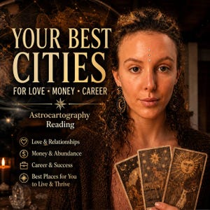 Astrocartography Reading: Cities for Love, Money, Career Analysis