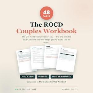ROCD Couples Workbook | Relationship OCD ERP Worksheets (pdf)