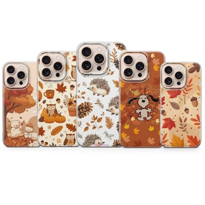 autumn phone case fall leaves cover iPhone 17 Pro Max, 16e, 15, 14, 13 & Samsung S26 Ultra, S25 FE, A57, A56, Pixel 10, 9A