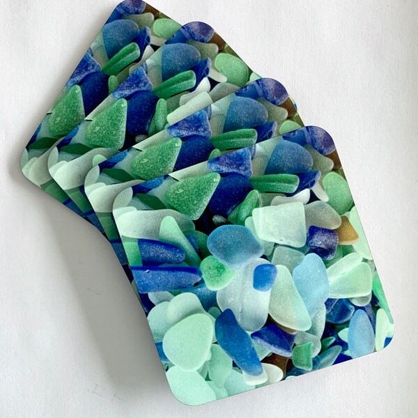 Sea Glass Coasters - Etsy
