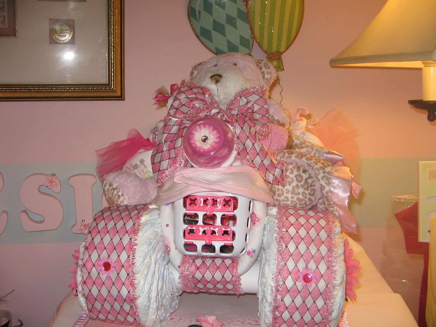 Four Wheel Diaper Cake Etsy