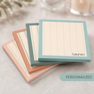 Personalized Sticky Notepad Custom Stationery Office Gift Employee Appreciation Desk Supply Branded Memo Workplace Farewell Coworker Gift