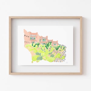 Original Kunstdruck-Giclee Archival Quality Druck-Kaktus Landschaft