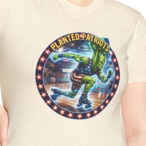 Patriotic Roller-Skating Celery T Shirt | Funny Veggie Athlete Shirt | Roller Derby Gift | Vegetable Graphic Tee