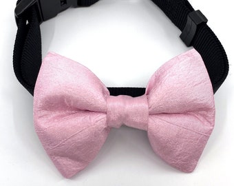 Pink Dog Bow Tie