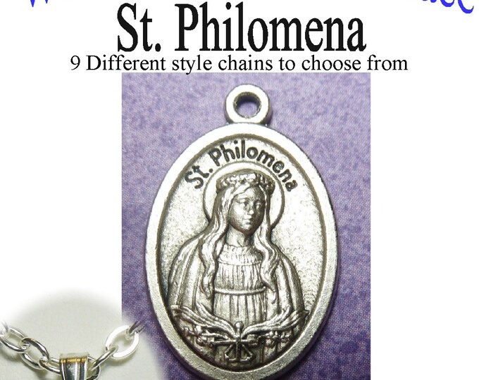 Wear A Prayer St. Philomena Necklace Etsy