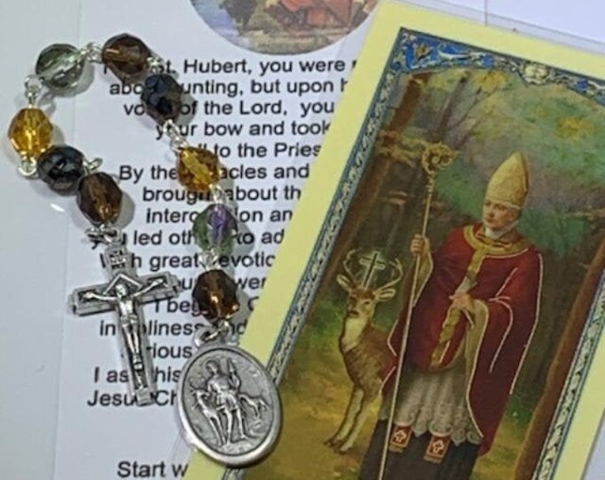 Saint Hubertus or Hubert Chaplet, St. Hubert of Liege, Apostle of the Ardennes, St Hubert's Key