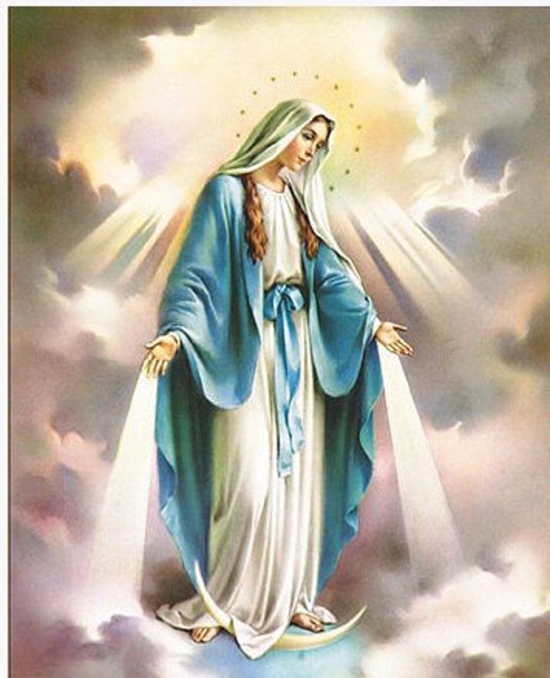 Our Lady of Grace 8 X 10 Art Print Catholic image 0
