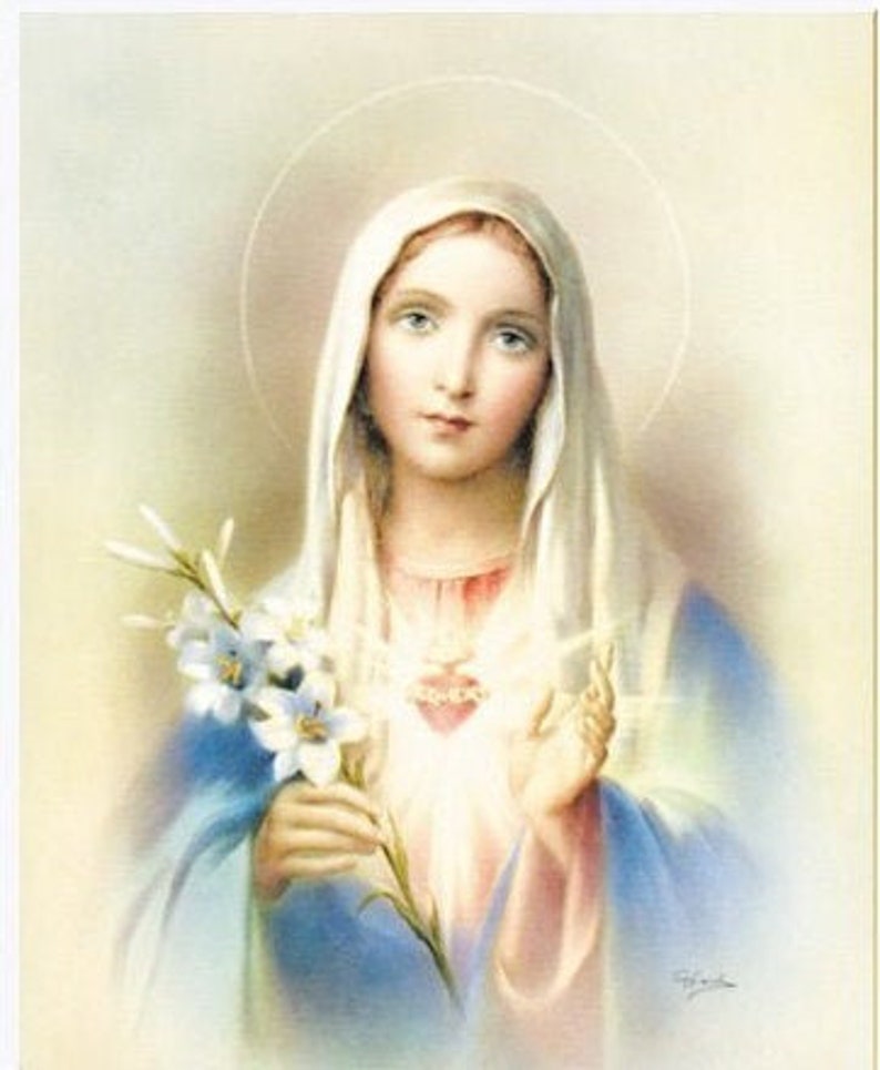 Immaculate Heart of Mary 8 X 10 Art PrintCatholic image 0