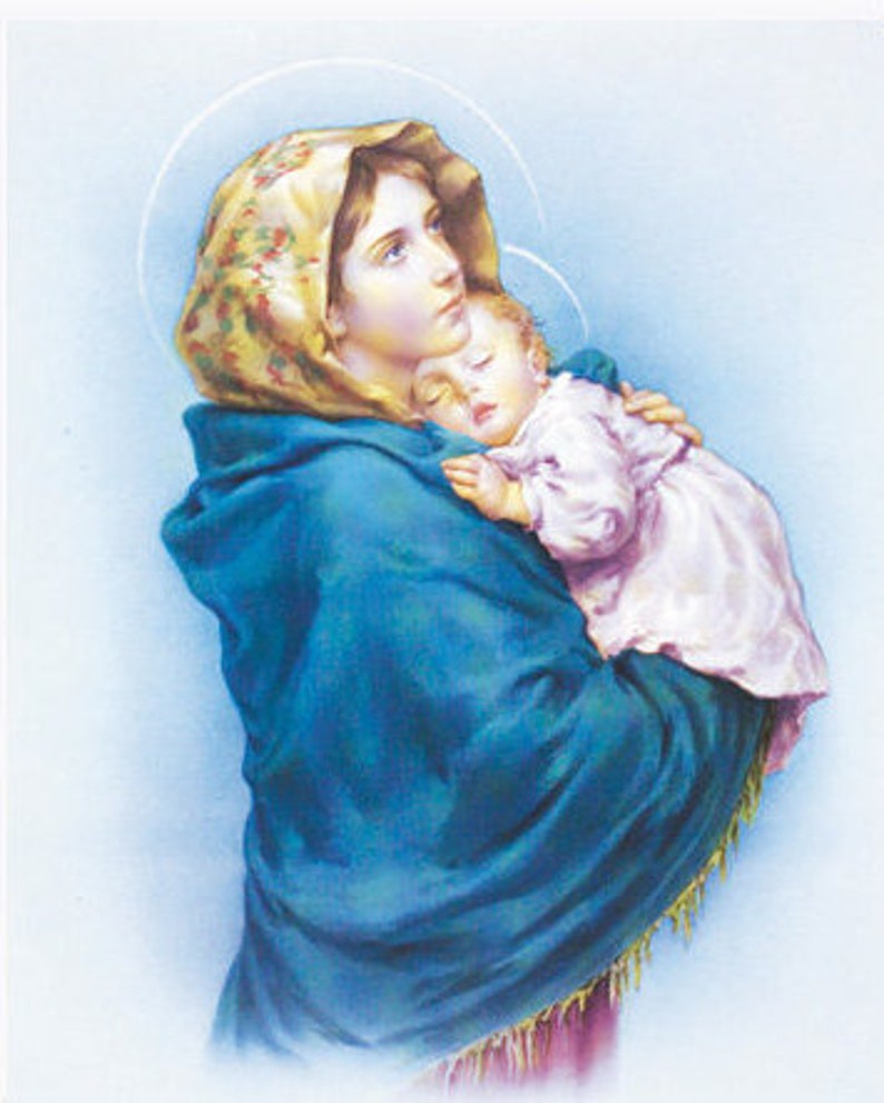 Madonna of The Street 8 X 10 Art  Print Catholic image 0