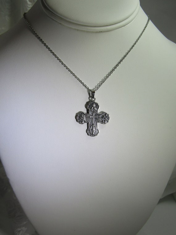 Five 5 Way Catholic Cross Pendant 