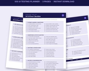 XCUITest Interview Prep Checkliste zum Ausdrucken