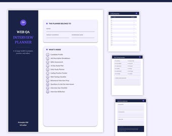Web QA Interview Planner | Software Tester Prep Guide (PDF Download)