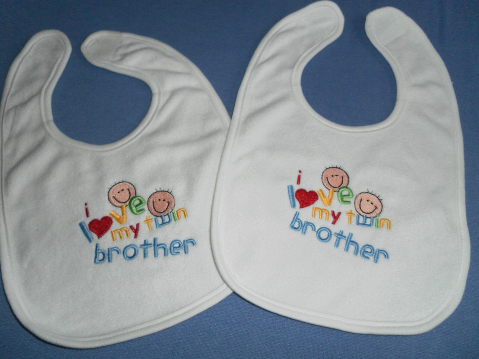 Twins Bib Set for Boy Twins Twin Boys Twin Babies Twin Etsy
