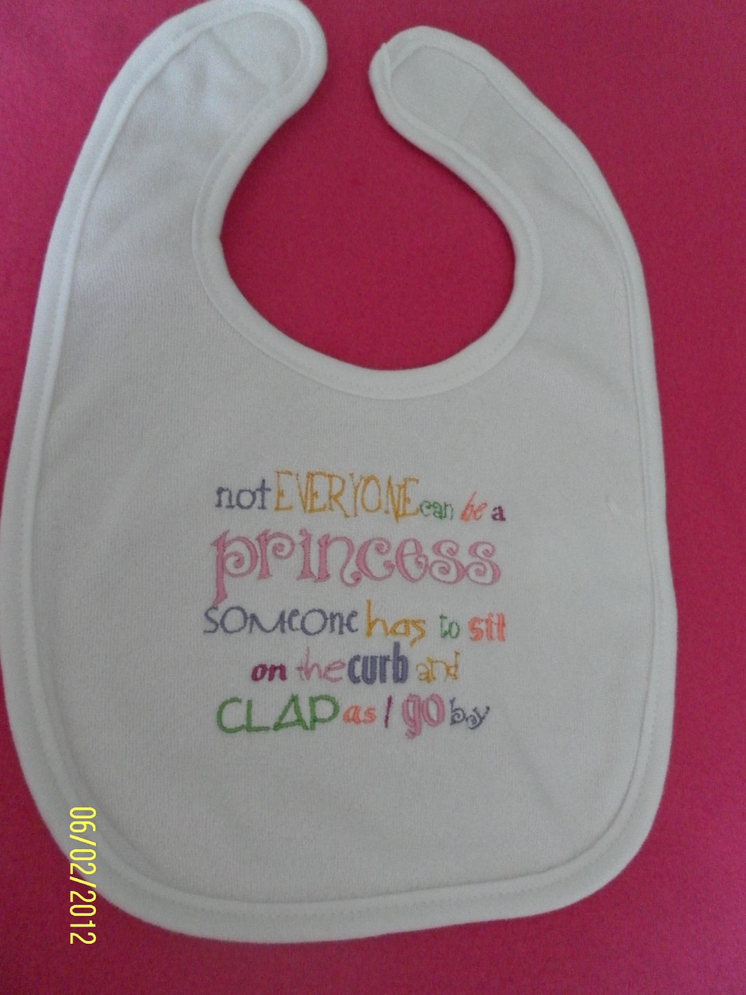Bib Not Everyone Can Be a Princess Baby Girl Bib Princess Bib Little