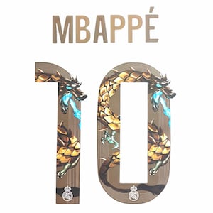Kylian Mbappé #10 Nameset · Madrid Home Special Edition 2025/26 · Custom Football Shirt Name Number · Heat Transfer Iron On Vinyl