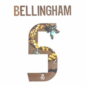 Jude Bellingham #5 Nameset · Madrid Home Special Edition 2025/26 · Custom Football Shirt Name Number · Heat Transfer Iron On Vinyl