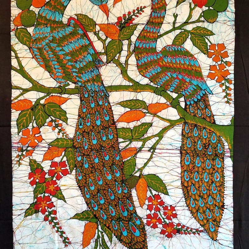Retro Batik Vintage Batik Abstract - Etsy UK