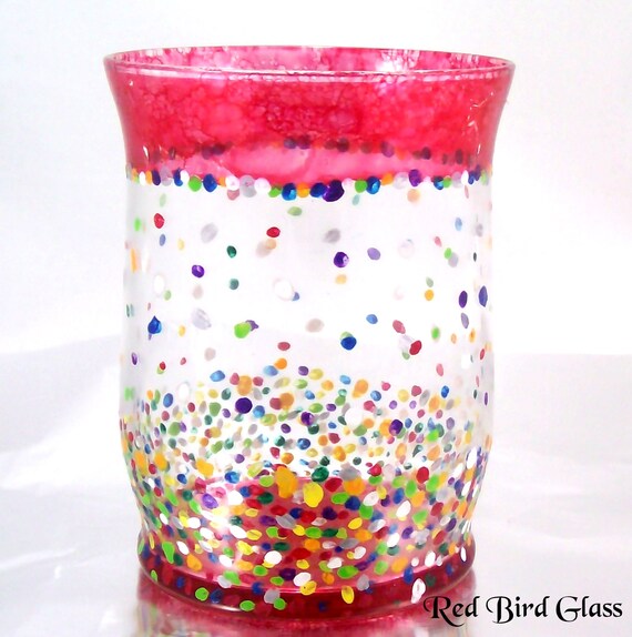 Items similar to Confetti Glass on Etsy